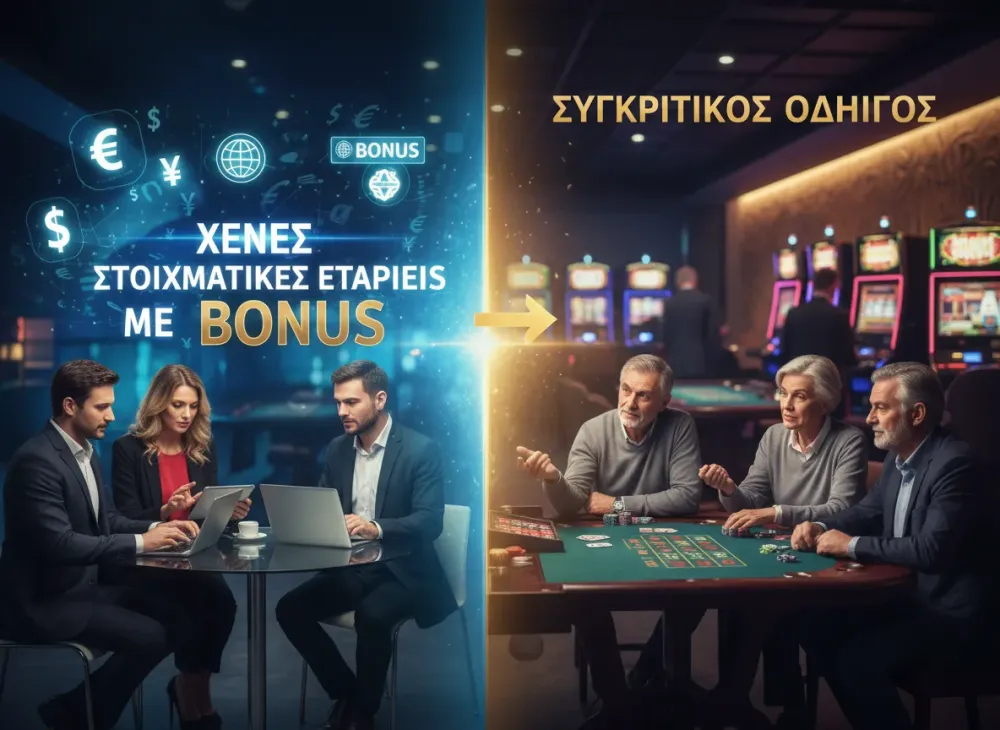 Ξενες στοιχηματικες εταιριες με bonus Συγκριτικός οδηγός